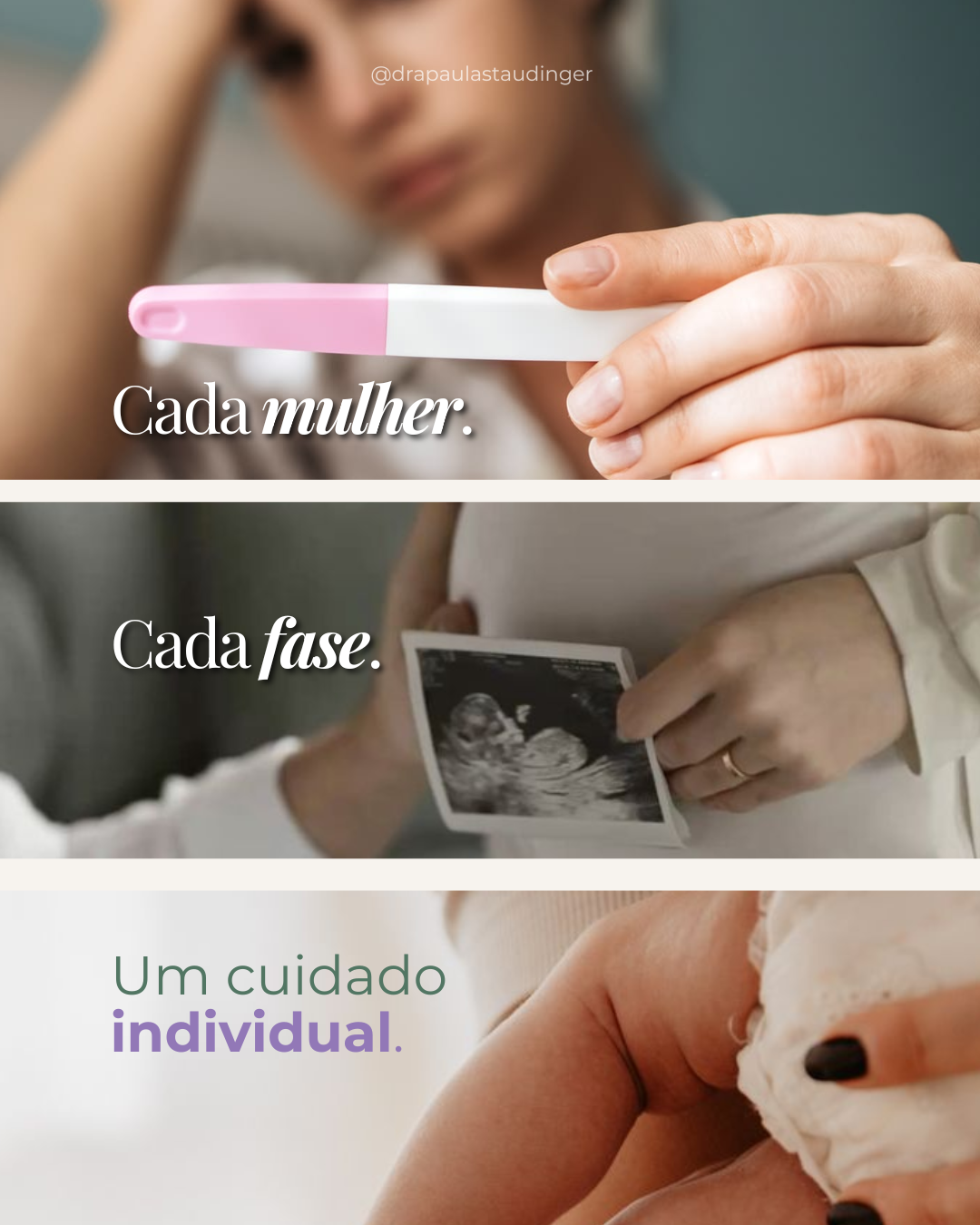 Composição com teste de gravidez, ultrassom e bebê representando cuidado individualizado